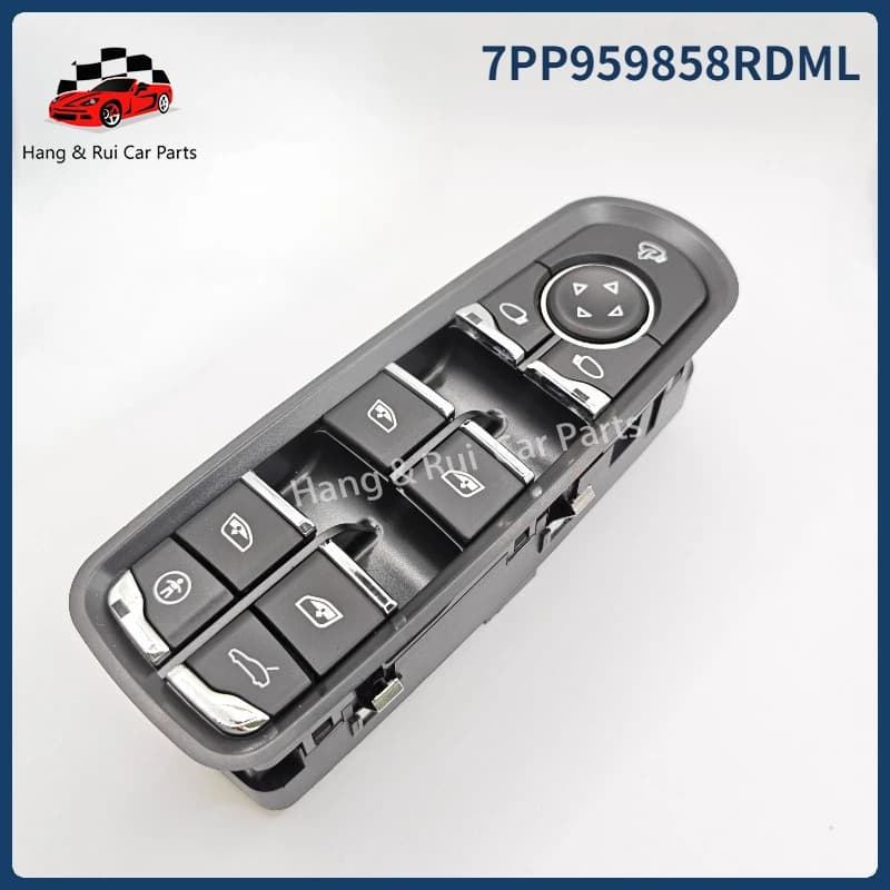 7PP959858RDML Interruttore Alzacristallo Elettrico Anteriore Sinistro per Porsche Cayenne Macan Panamera 2011-2017 7PP959858RDML