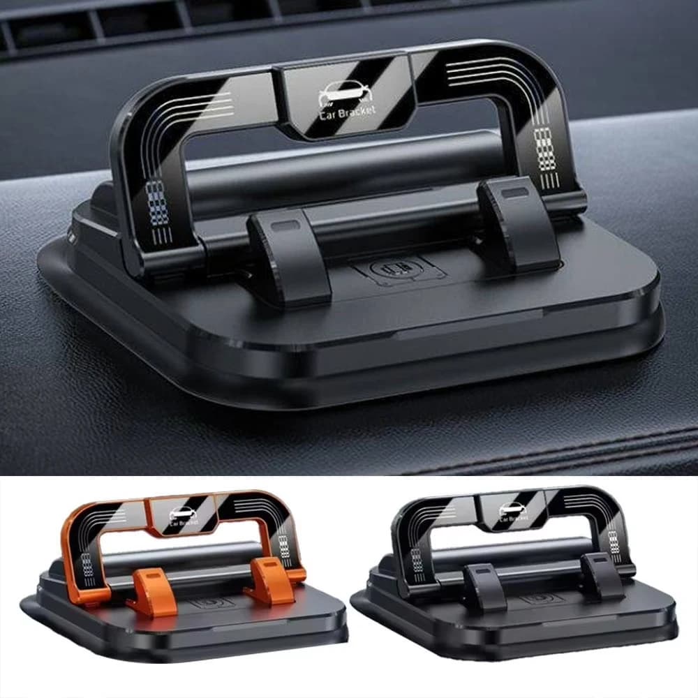 Nuovo Supporto per Telefono da Auto 360° ° Supporto per Cellulare Girevole per Cruscotto con Visualizzazione Orizzontale e Verticale e Carta di Parcheggio Temporaneo per Auto