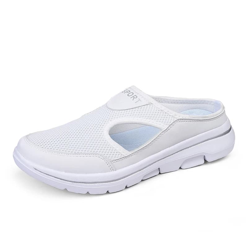 Uomo donna pantofole bianche per Yacht mezze scarpe Indoor Home Outside Slip On Summer Casual Shoes traspirante Big Size 47 48 49