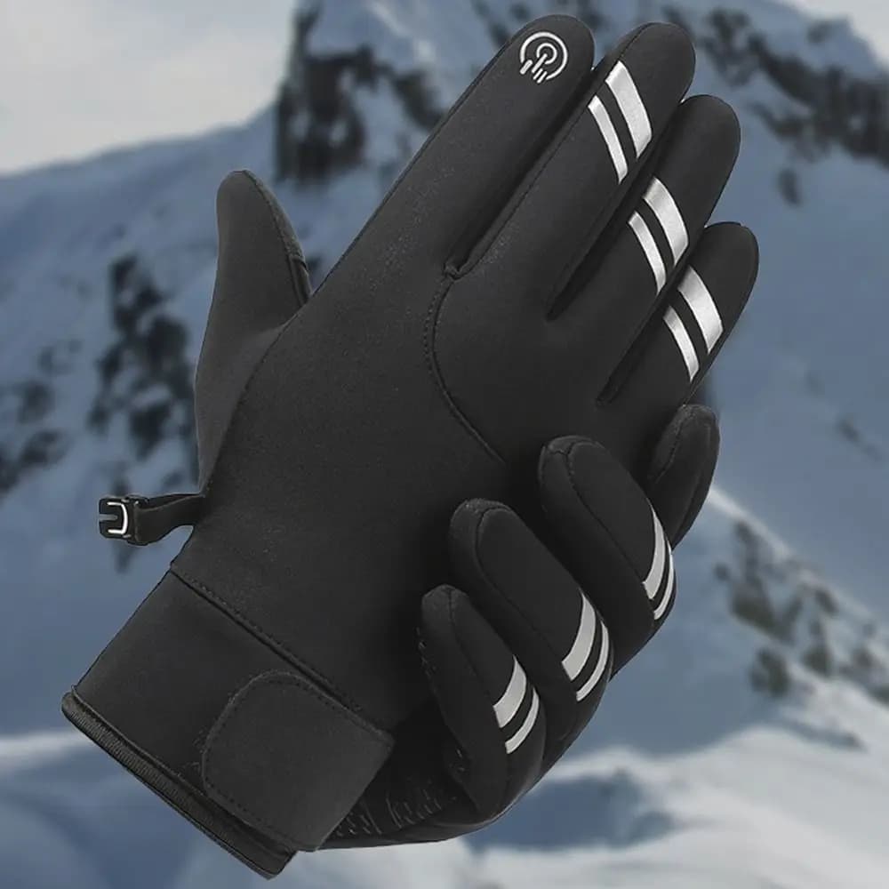 Guanti Invernali Riflettenti, Caldi e Ultraleggeri, Compatibili con Touchscreen, Impermeabili e Protettivi per Sci