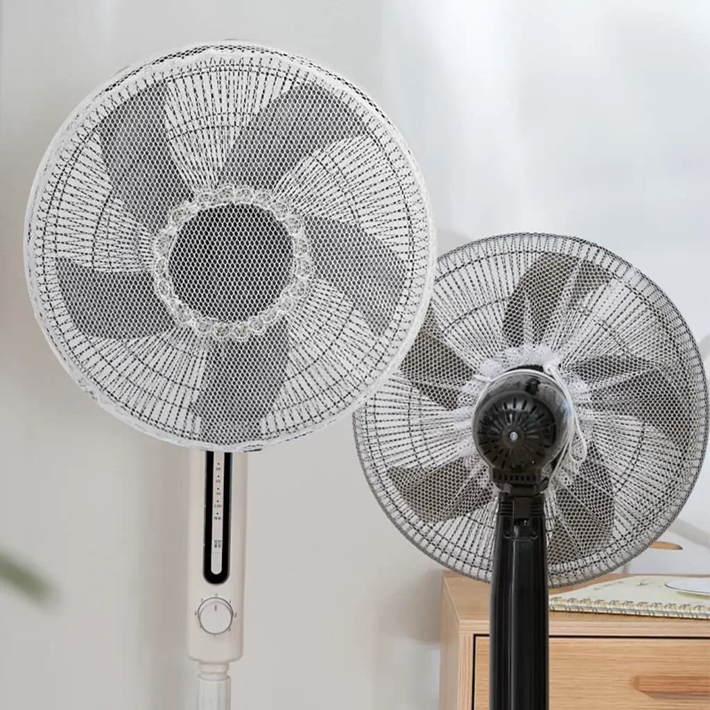 Ventola elettrica antipolvere copertura di protezione della ventola copertura della rete di sicurezza Anti-pizzico protezione della ventola della mano copertura della rete custodia universale per ventola per bambini