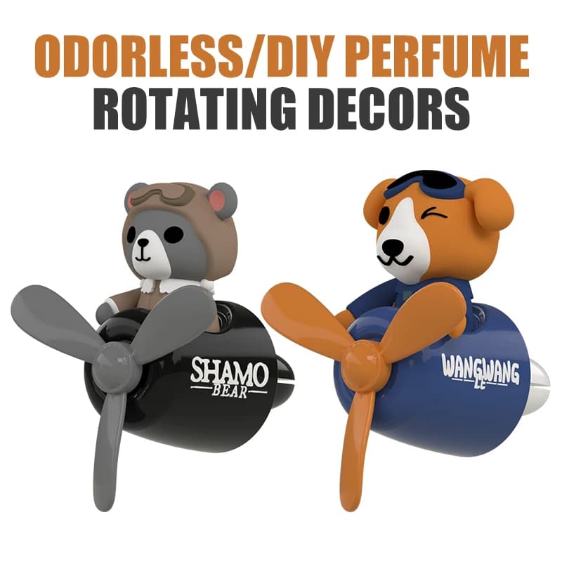 Profumo senza profumo Fragranza fai-da-te divertente pilota ruota aereo ornamento accessori per auto decorazione d'interni diffusore deodorante per ambienti