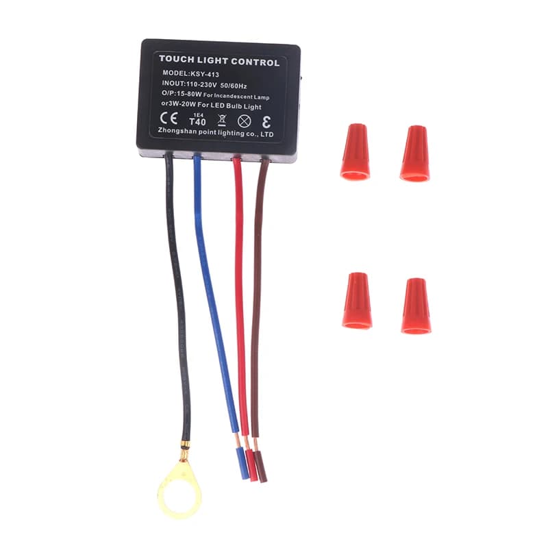AC110-230V Touch Light Switch Table Lamp Dimmer Sensor Control Module Tactile Switch Compatible with LED Incandescent Lamp Sconce