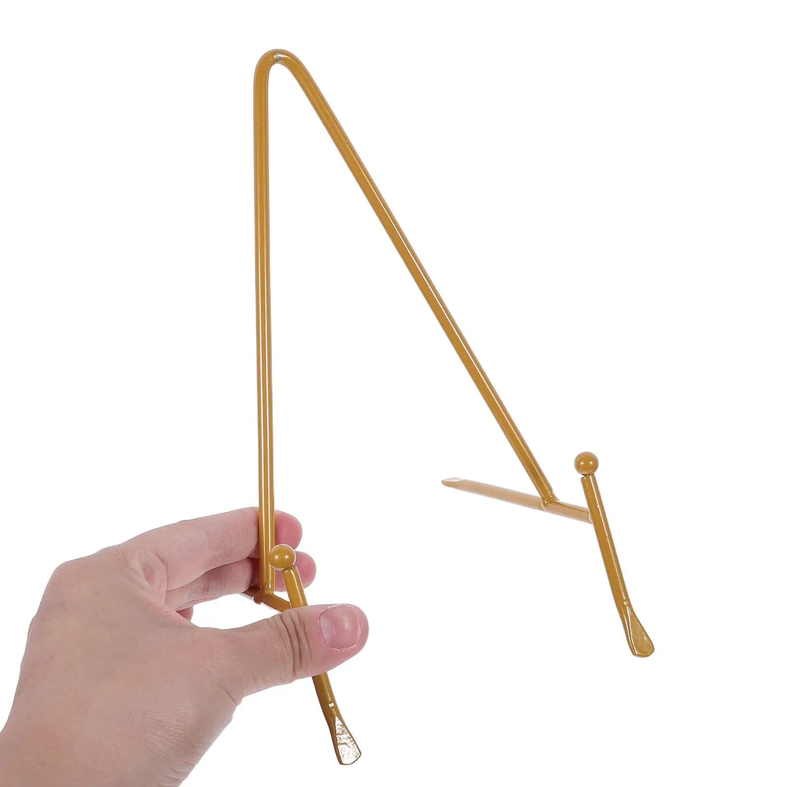 Metal Tripod Plate Stand 19Cm Sturdy Wedding Welcome Sign Holder Photo Frame Easel Display Stand for Gallery Storefront