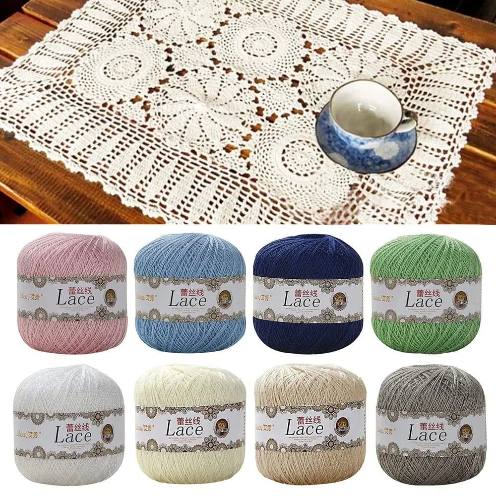 50g/cotton lace yarn soft yarn crochet hand embroidery wool yarn