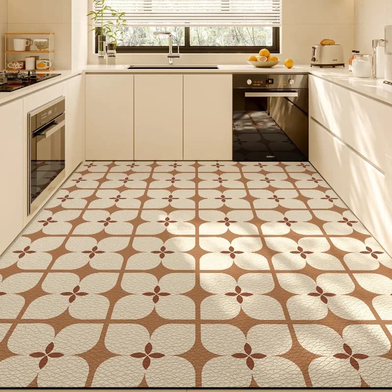 PVC Kitchen Mat Waterproof Non Slip Foot Mats Simple Home Decor Balcony Rug Soft Antislip Carpet Easy Clean Washable Tapis 러그
