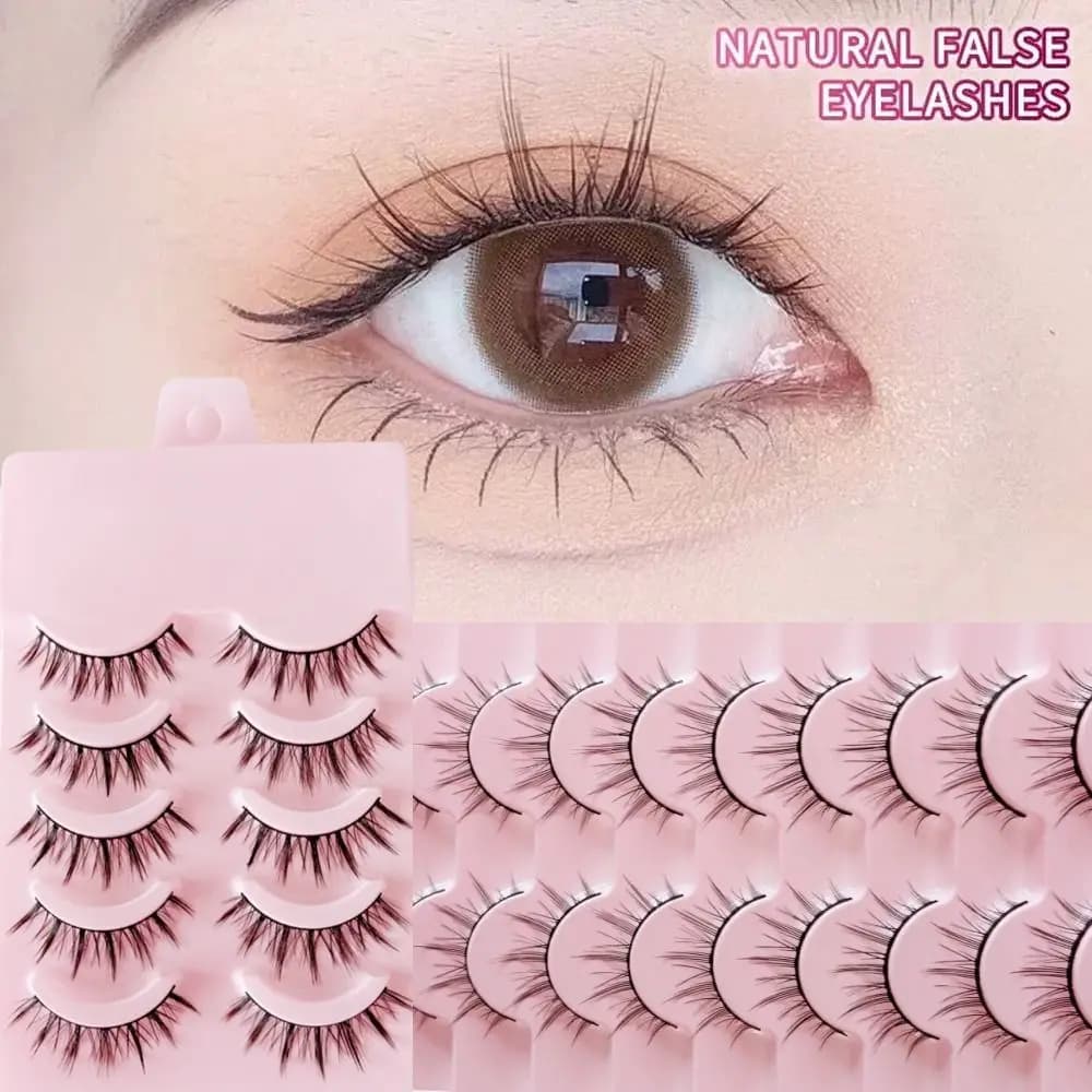 5/10 soft pairs 3D mink eyelashes natural appearance mink eyelashes dramatic volume bellows extension false eyelashes extension eyelashes
