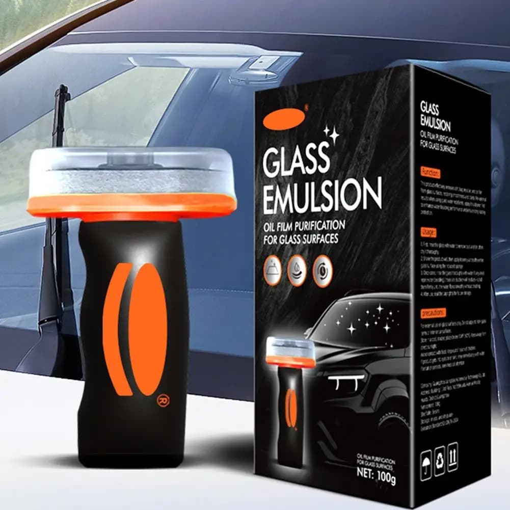 Oil Film Remover Detachable Powerful Cleaner Bristle Glass Cleaning Board For Paint Windshield Glass Interior Bathroom Auto Tile