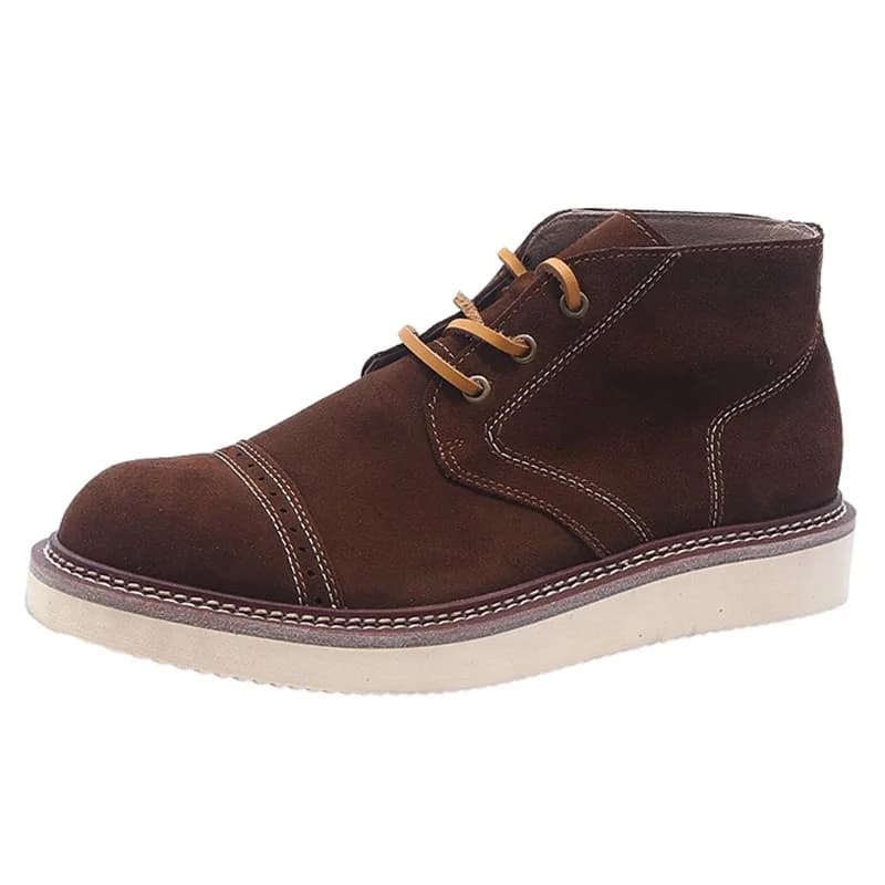 Stivali alti da lavoro vintage in vera pelle Scarpe da uomo Moda Casual Escursionismo all'aperto Stivaletti formali autunno inverno Uomo