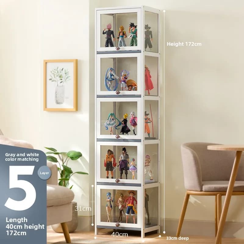 New model Figure Display Cabinet Acrylic Blind Box Display Stand Transparent Model POP MART Lego Dust Storage Box