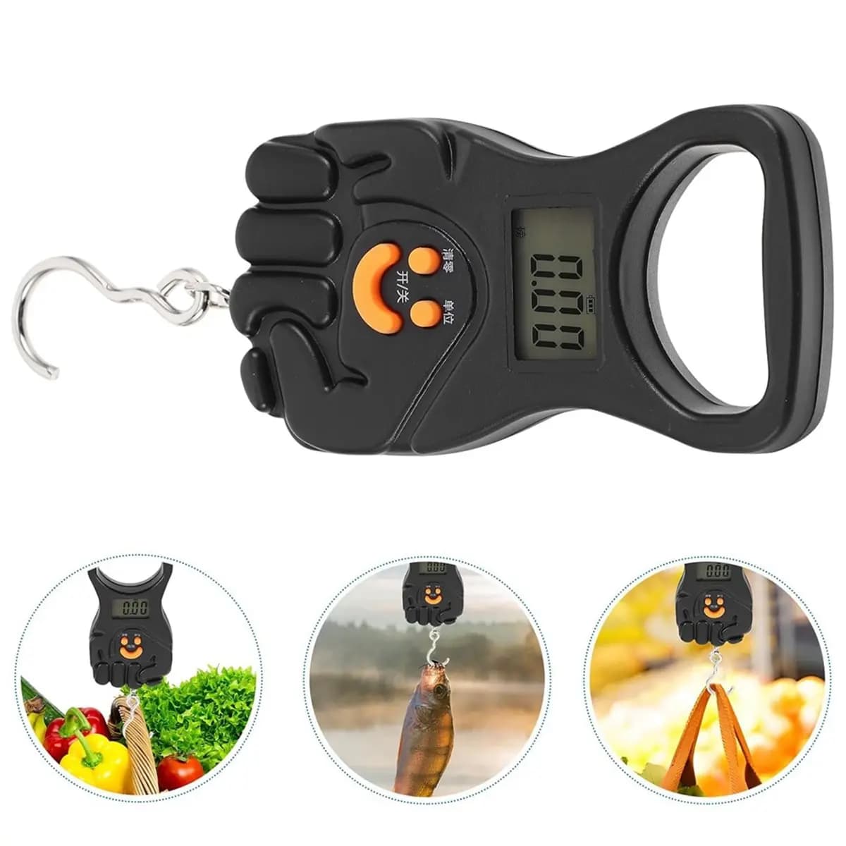 Portable Digital Handheld Luggage Scale 50kg Rechargeable Mini Electronic Hanging Suitcase Weight Scale