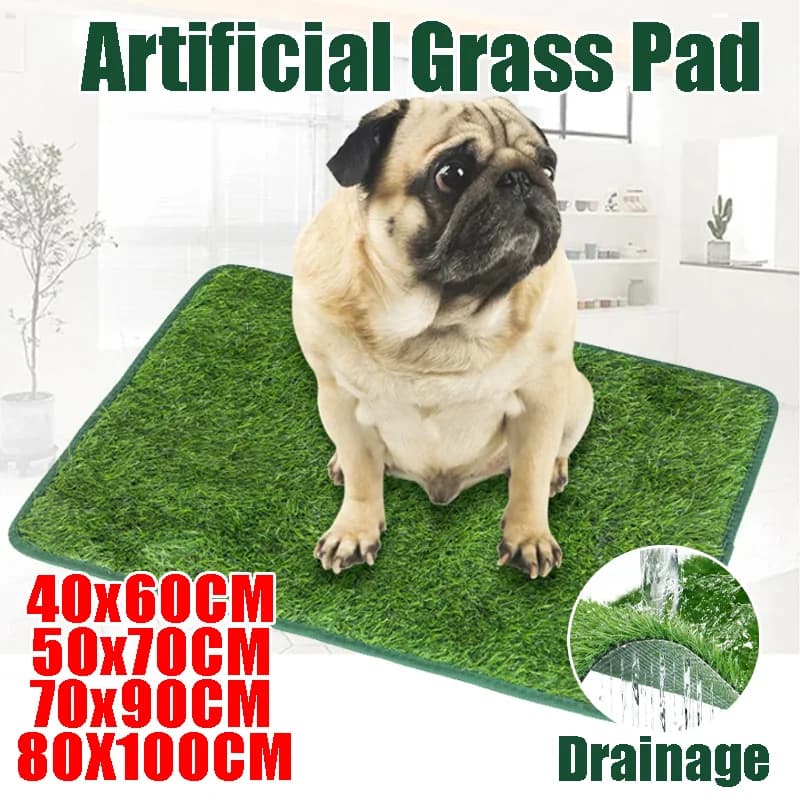 Tappetino in Erba Sintetica per Addestramento Cani, Lavabile, per Interni ed Esterni, Ideale per Appartamenti, Balconi e Giardini