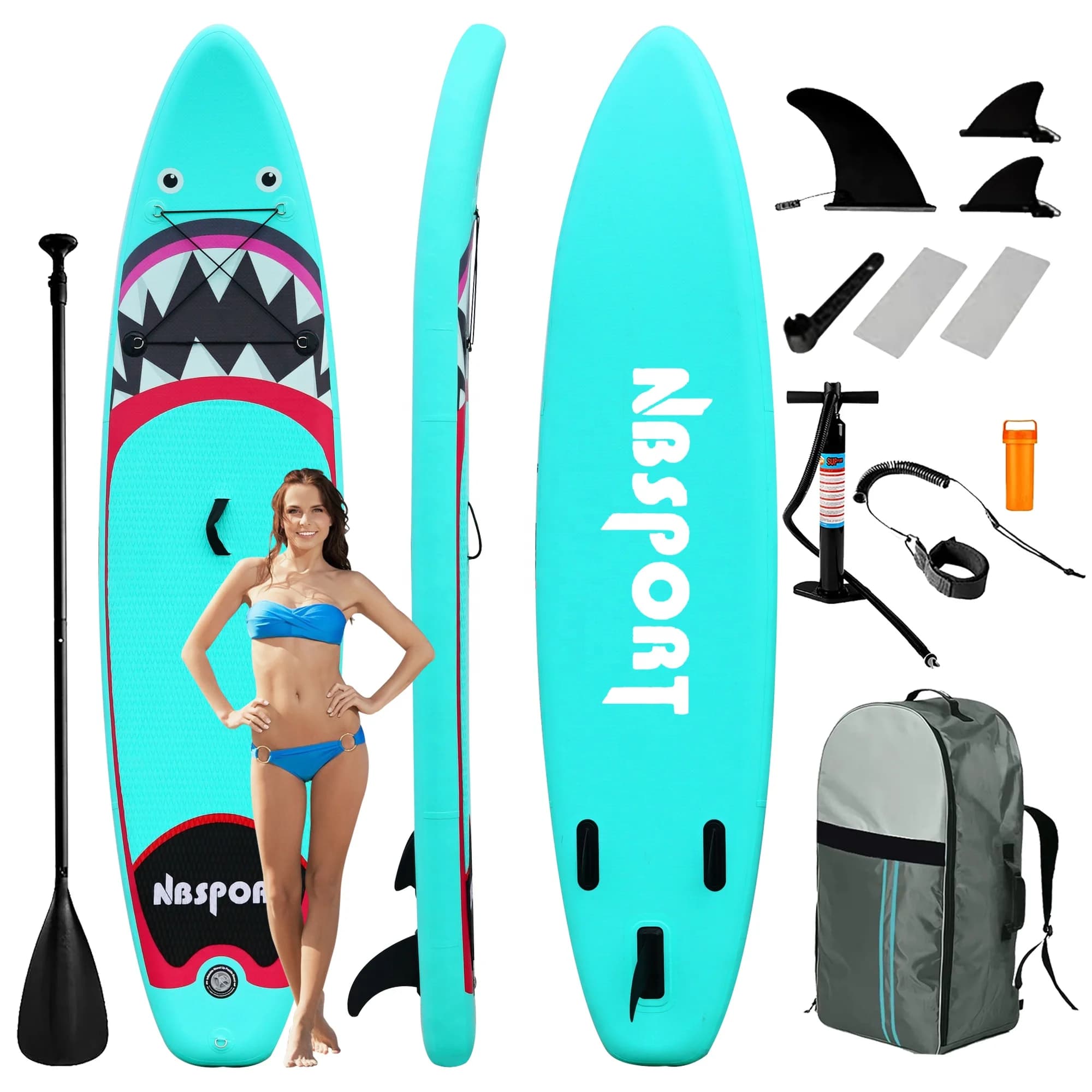 Disponibile Tavola da surf Kayak gonfiabile Paddle Board Stand up Paddleboard Color Drop sup Tavola da surf con pinne