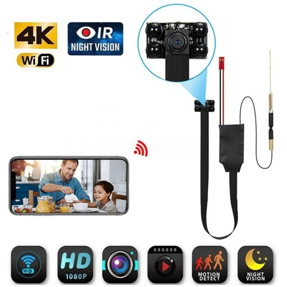 HD 1080P fai da te portatile WiFi IP Mini telecamera P2P visione notturna a infrarossi vista remota Micro Webcam videocamera videoregistratore indossabile