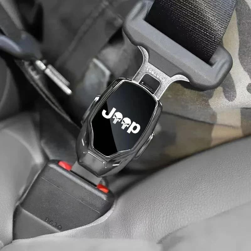 Auto Safety Belt Clip Extender Safety Belt Buckle Push Buckle For Jeep Renegade Wrangler JL JK Gladiator Grand Cherokee Willys