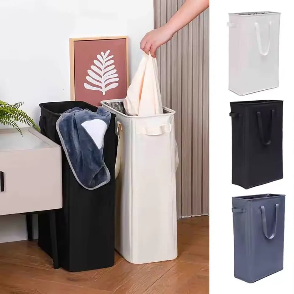 Portable Oxford Foldable Laundry Basket Large Capacity Dirty Clothes Hamper Toy Storage Bags Space Saving Household Organizer