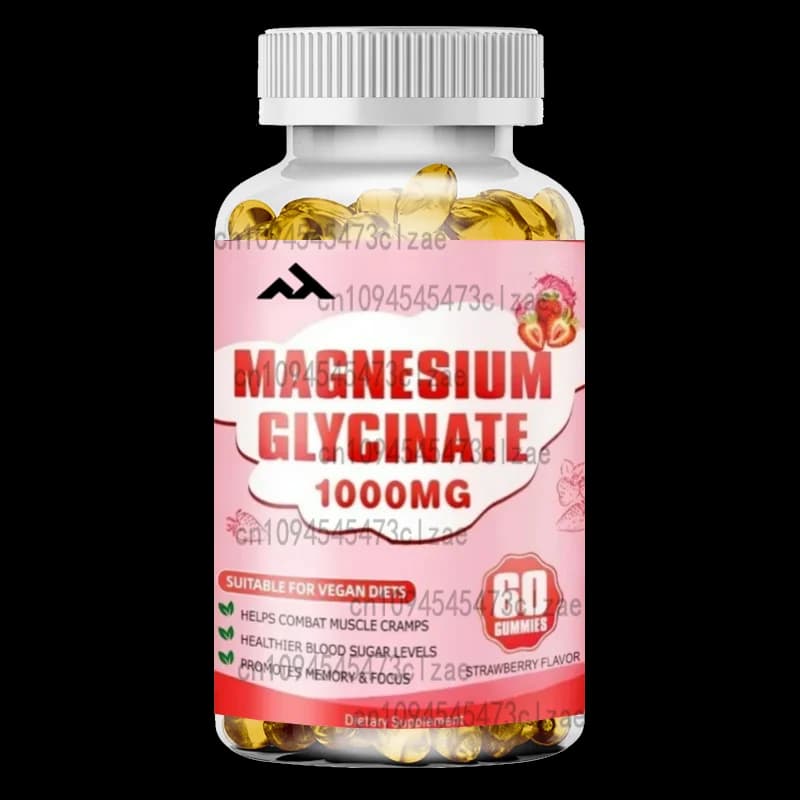 Glycine magnesium gumella - Potassium and magnesium supplements containing vitamin D B6, coenzyme capsules Q10-60