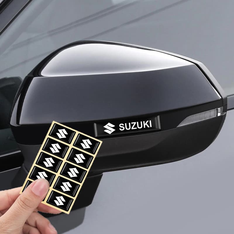 10 Pz Suzuki 3D Auto Logo Badge Adesivi Volante Audio Cruscotto Decalcomania Accessori Per Grand Jimny Vitara Swift SX4 Alto