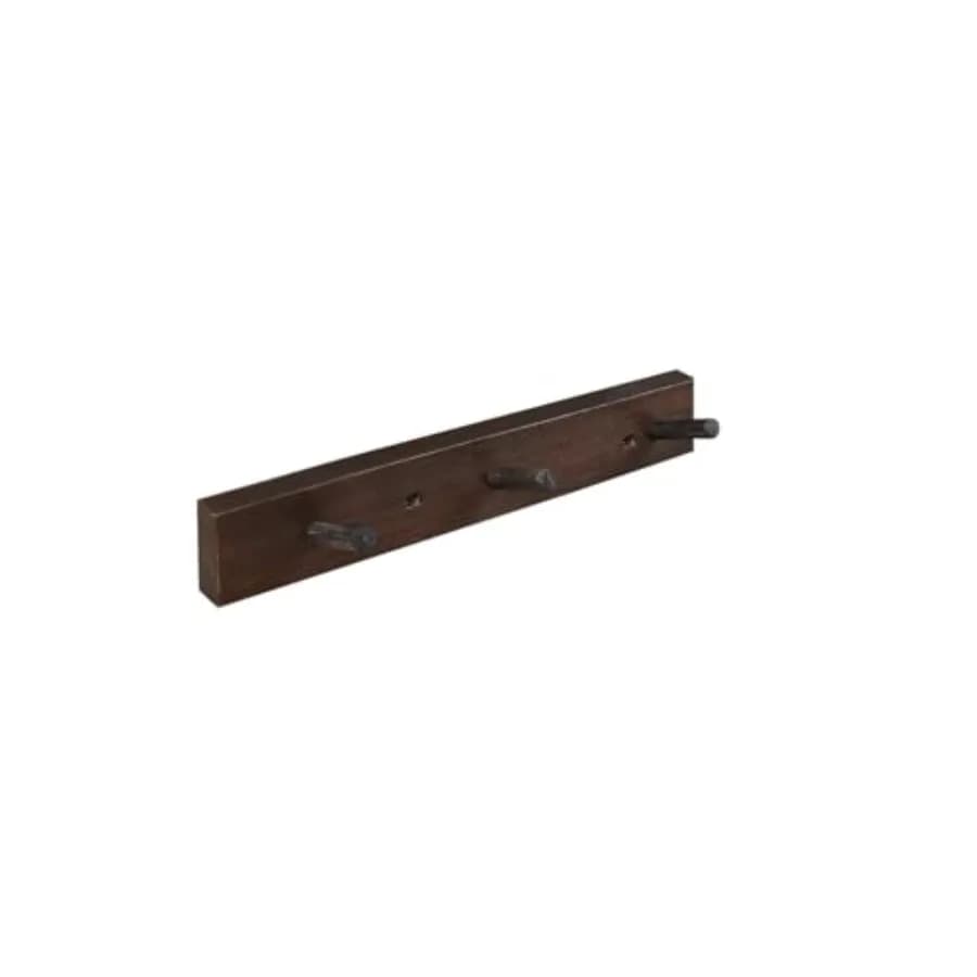 Wall Mount Coat Rack, USA Grown Hickory Hooks With, Wooden Hanger for Hanging Coats, Jackets, Clothes, Hats