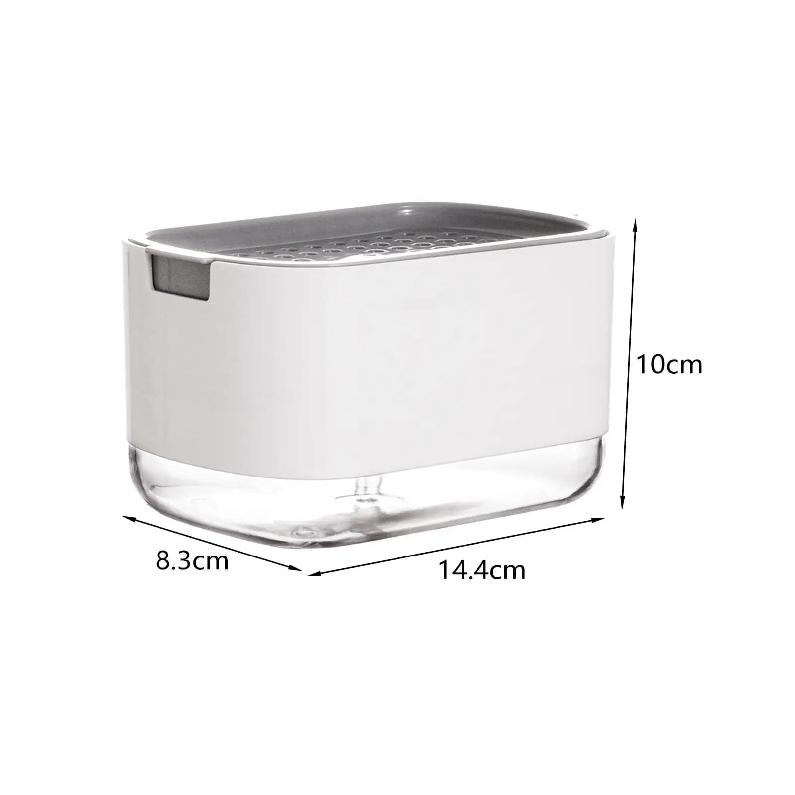 Soap Dispenser and Sponge Holder Easy to Fill Sink Dish Washing Soap Dispenser