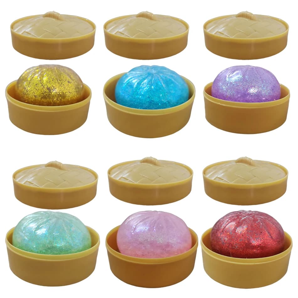 【Disponibile Subito】Giocattolo Antistress Morbido e Colorato a Forma di Raviolo con Bolle da Schiacciare, Giocattolo Antiansia Carino per Adulti