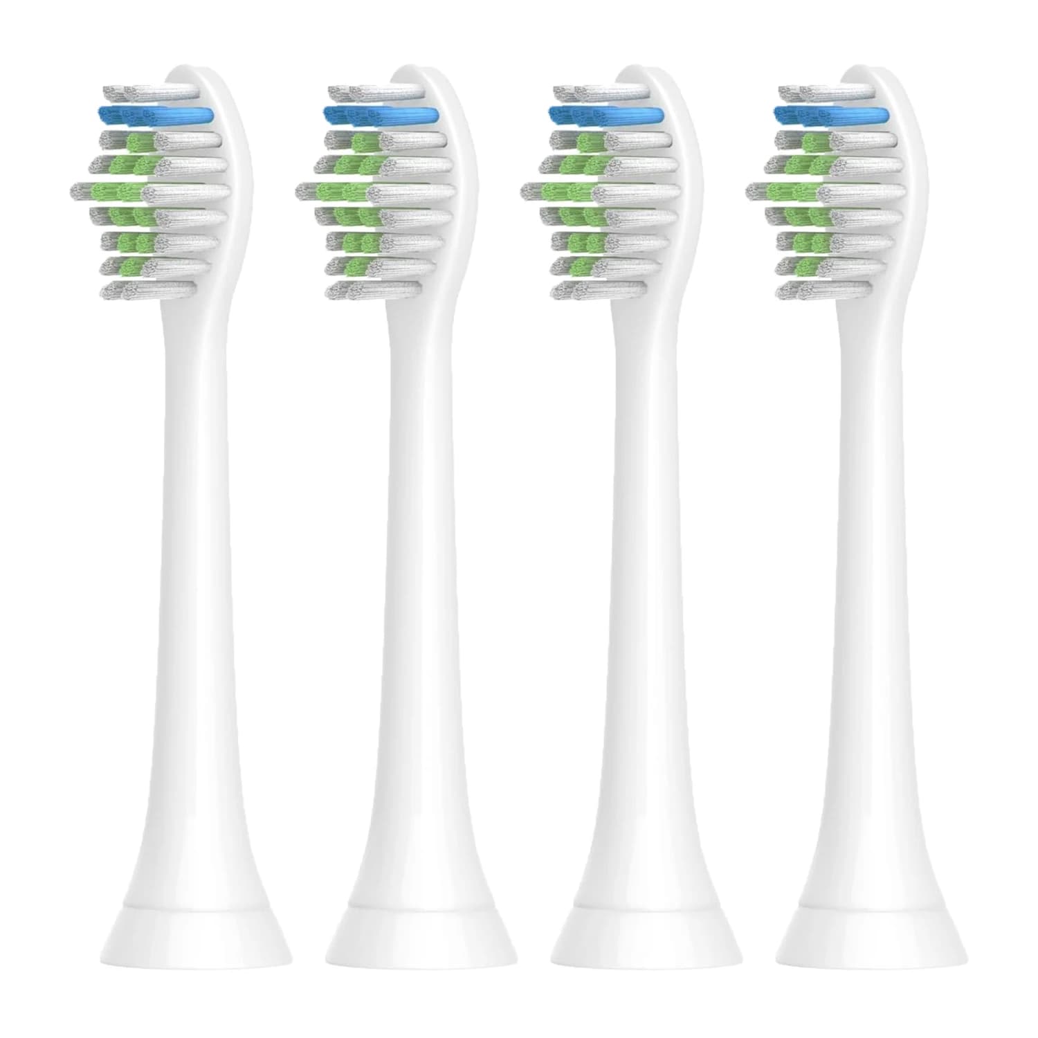 4 piece spare head compatible with PH Sonic Care Diamondclean electric toothbrush