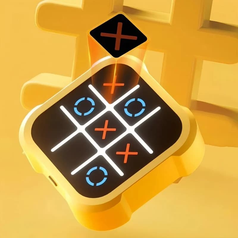 Giochi da tavolo elettronici multifunzionali Tic-Tac-Toe Giochi da tavolo Montessori Puzzle Gioco da tavolo Scacchi Set portatile per adulti Bambini