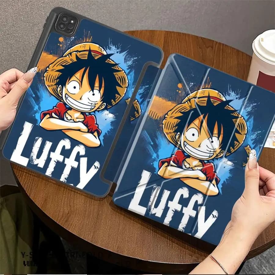 Custodia per Tablet Anime Cartoon One Piece per iPad Air 4 5 M3 M2 1 2 M4 11 pollici Mini 6 7 Pro 2025 Pro 11a 10a 9a 8a 7a 12.9 pollici