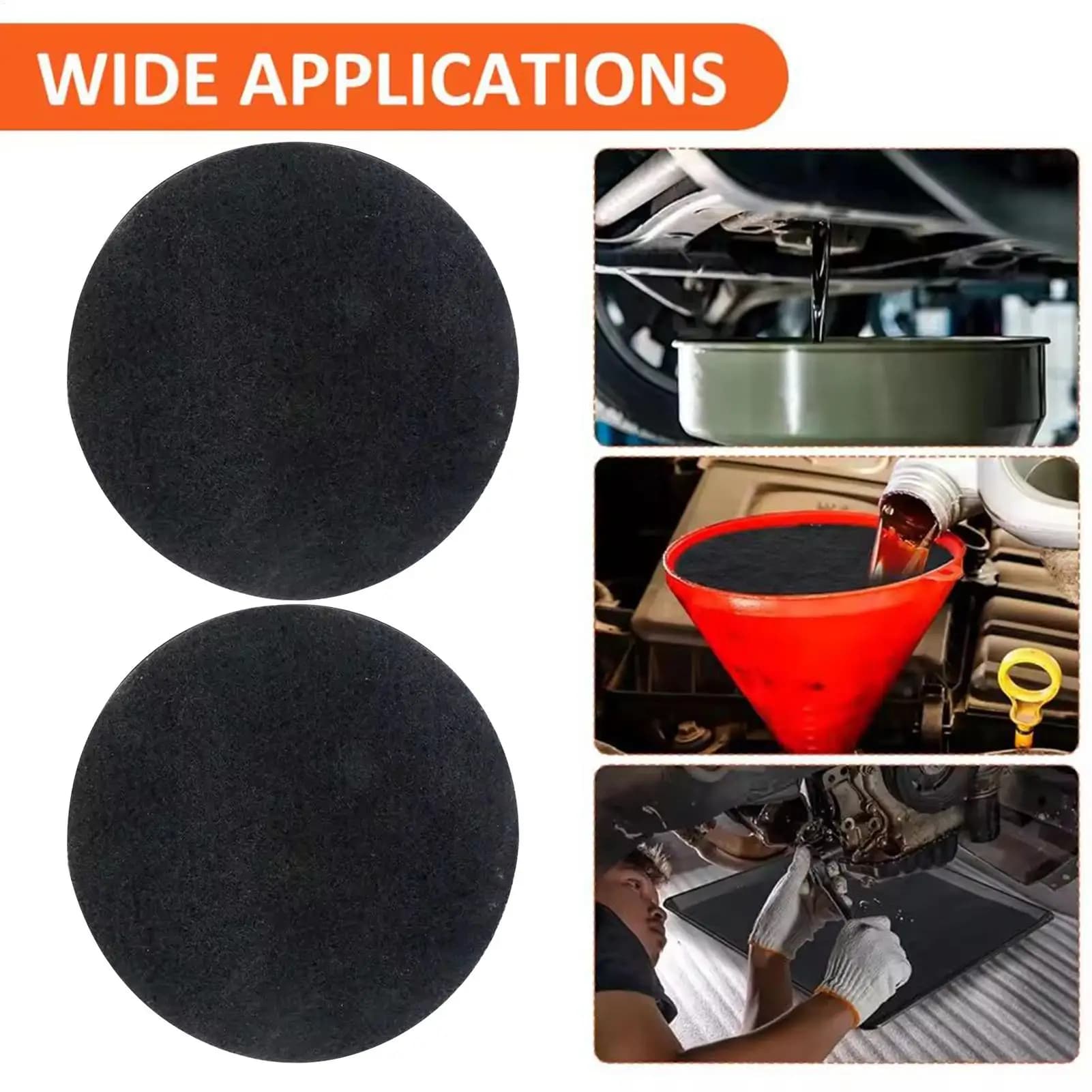 Oil Exhaust Mat Sprinkle Mat Round Dropping Mat Anti-sprust Mat for Car Gearbox Oil Transmission Mat Floor Cover for Work Repair