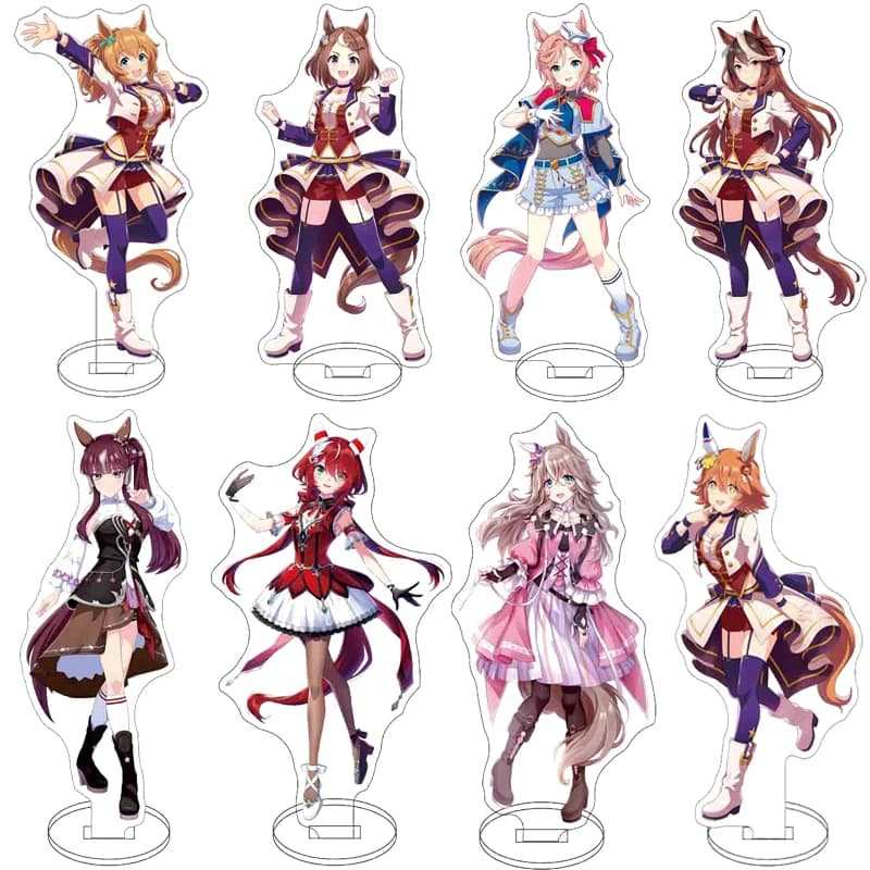 16CM Anime Figure Stand Umamusume: Pretty Derby Matikanetannhauser Dantsu Flame Fine Motion Cos Acrylic Ornaments Gifts