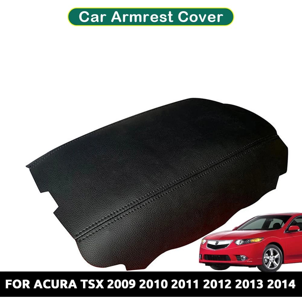 Custodia protettiva per bracciolo per auto su misura in pelle microfibra per Acura TSX 2009 2010 2011 2012 2013 2014 Custodia protettiva per console centrale