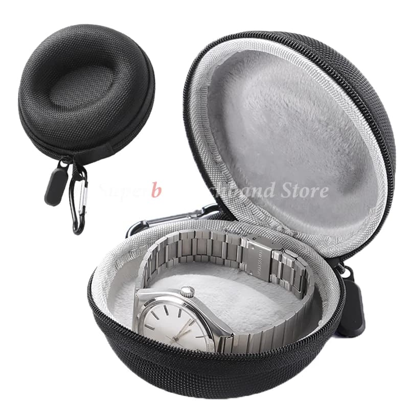 Custodia da viaggio per orologi, custodia portatile in EVA per orologio singolo e resistente agli urti, per orologi da polso e smartwatch