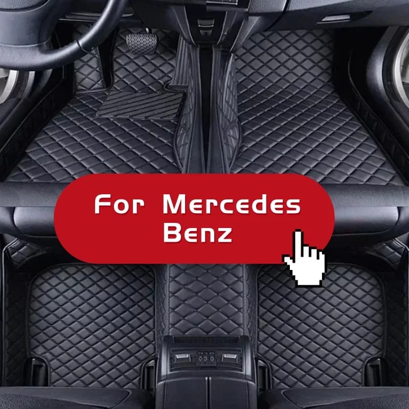 Custom NonSlip Car Floor Mats For Mercedes Benz C Class W203 2004-2007 W204 W205 W206 2023 Easy to clean Interior Accessories