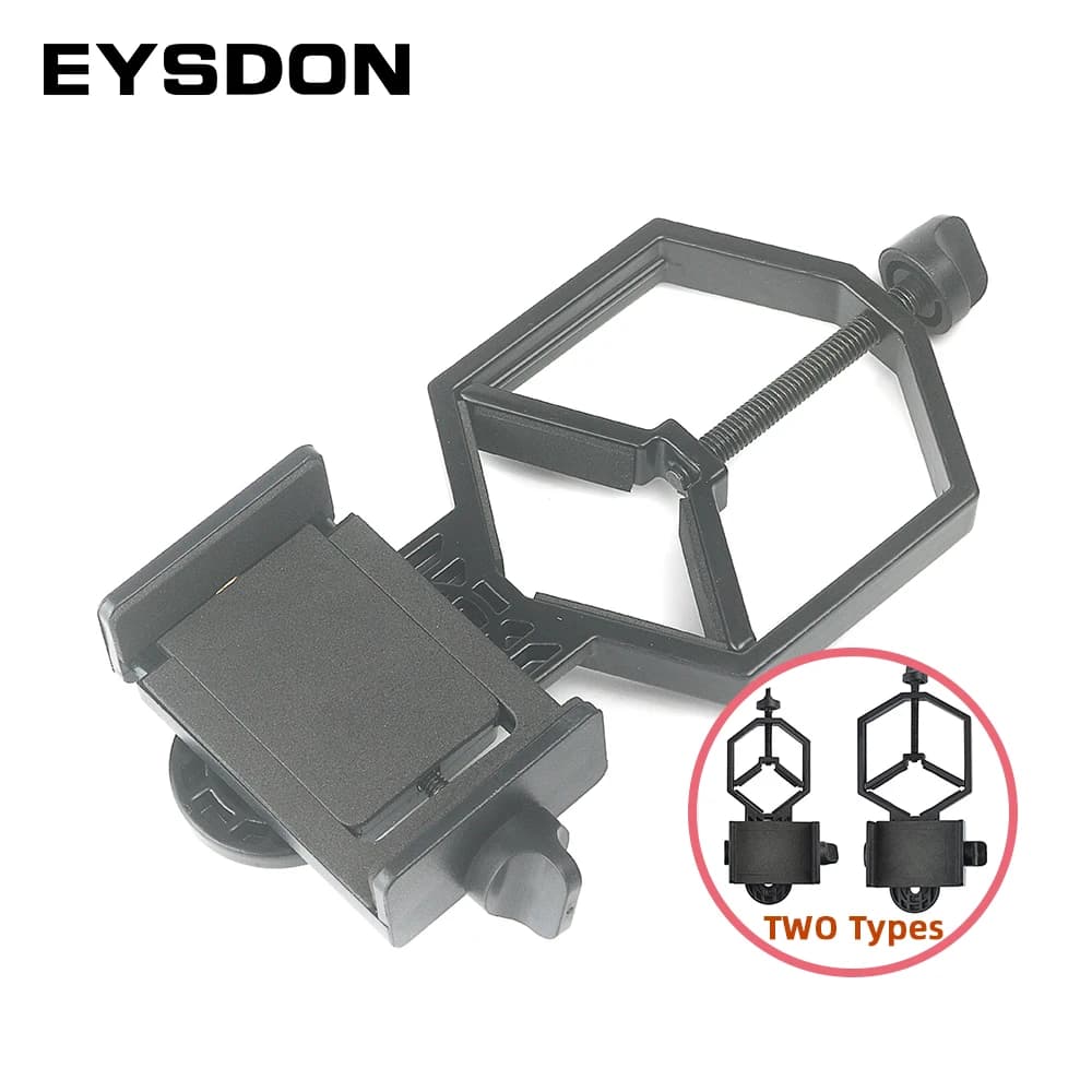 EYSDON Metal Telescope Smart Phone Photography Adapter Mount for Binocular Monocular Spotting Scope Larger Size Support