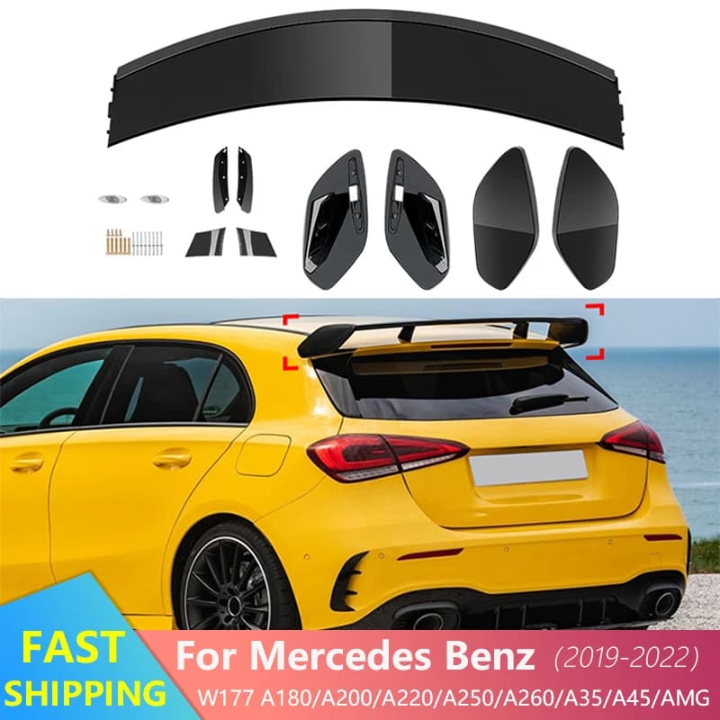 Baule posteriore Tronco Spoiler Ala di Coda Per Mercedes Benz Classe A W177 A180 A200 A220 A250 A260 A35 A45 AMG 2019-2022 Accessori Auto