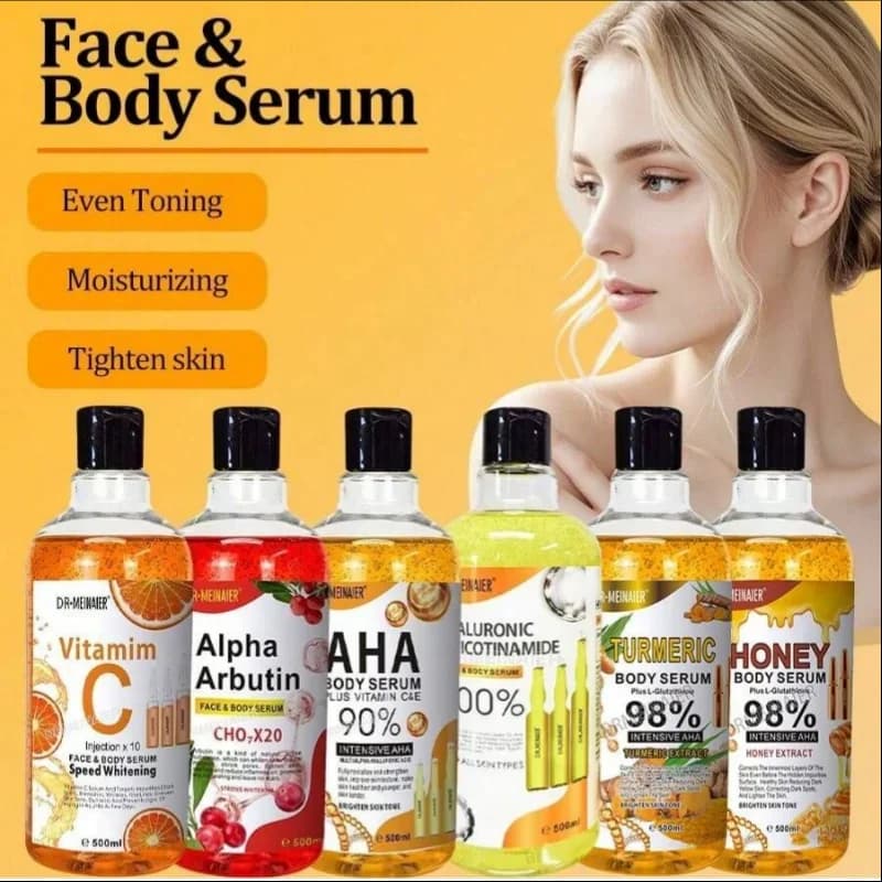 125ml Vitamin C Turmeric Arbutin Glow Essence,AHA Kojic Acid Glutathione Moisturizing Serum,Firming Radiant Skin Care All Skin