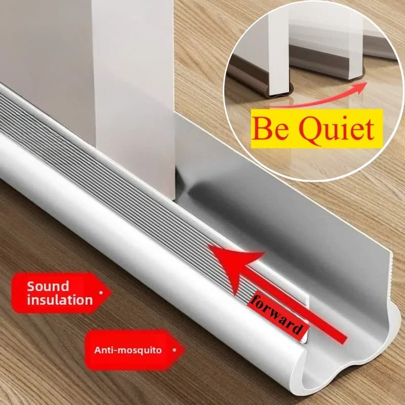 1 Pezzo Striscia Sigillante Flessibile in PVC da 93cm/36.61 Pollici per Fondo Porta, Guarnizione Antifumo e Insonorizzante Sottoporta