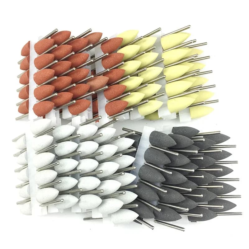 50 pcs/set 2.35mm dental silicone rubber polishing burs teeth whitening equipment dental polishing