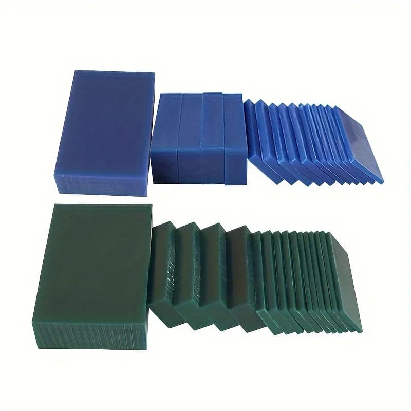 Professional Jewelry Carving Wax Brick & Sheets Multiple Thicknesses for Rings Bracelets Earrings Casting Mold Engraving Tool