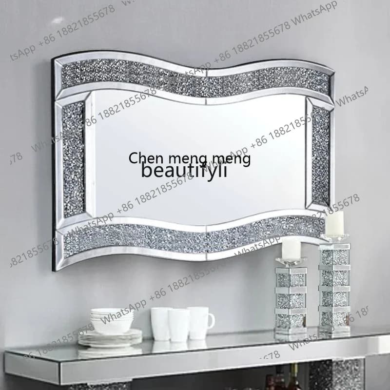 ss7304 Decorazione murale personalizzata per la casa Specchio decorativo da appendere alla parete Specchio da bagno in stile europeo Specchio da corridoio