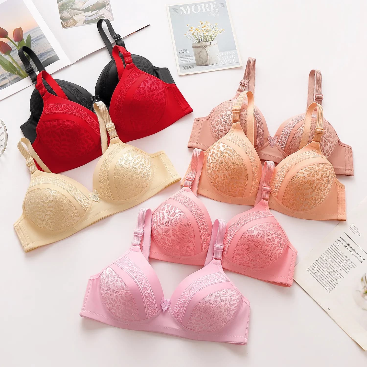 Nuovo Reggiseno Stampato Oversize per Donne in Gravidanza, Comodo Senza Ferretto, Anti-Cedimento