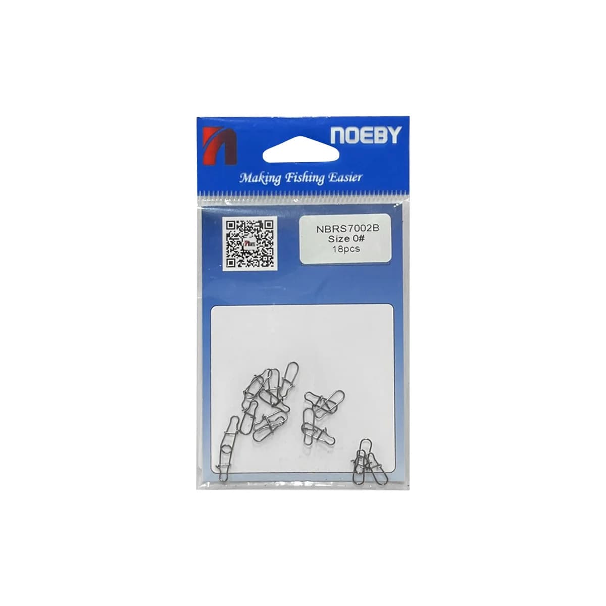 NOEBY Fishing Hooks Connector Fishing Tackle Tool High-Carbon Steel Stainless Hook Lock Snap Fishing Swivel