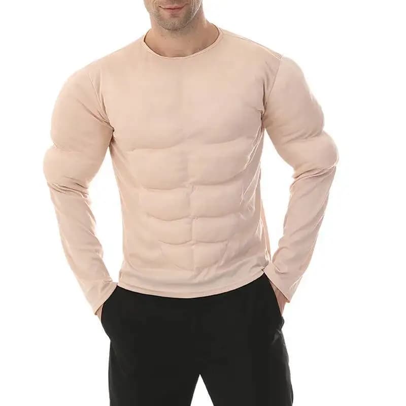 Snailify men's costume for adults Body Builder, muscle shirt, costume, adult Halloween costume