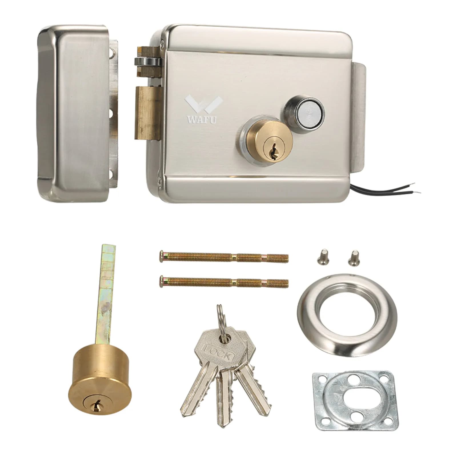 WAFU Smart Electric Gate Door Lock serratura metallica elettrica sicura serratura elettronica controllo accessi porta per l'home Office