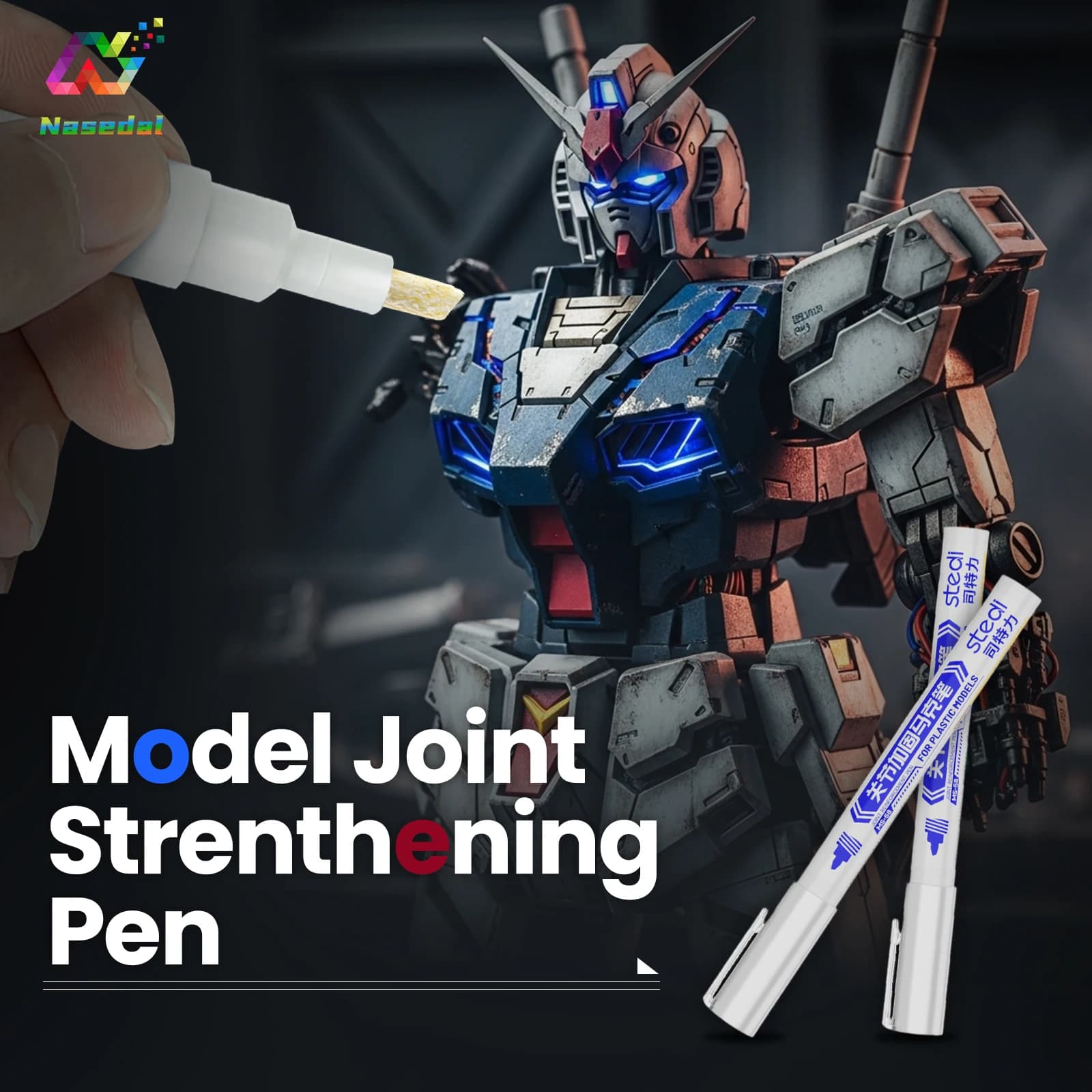 Penna di rinforzo per giunti modello Stedi MS-58 per strumenti di fissaggio modello Gundam Kit modello in plastica Marcatore di rinforzo per riparazione di figure