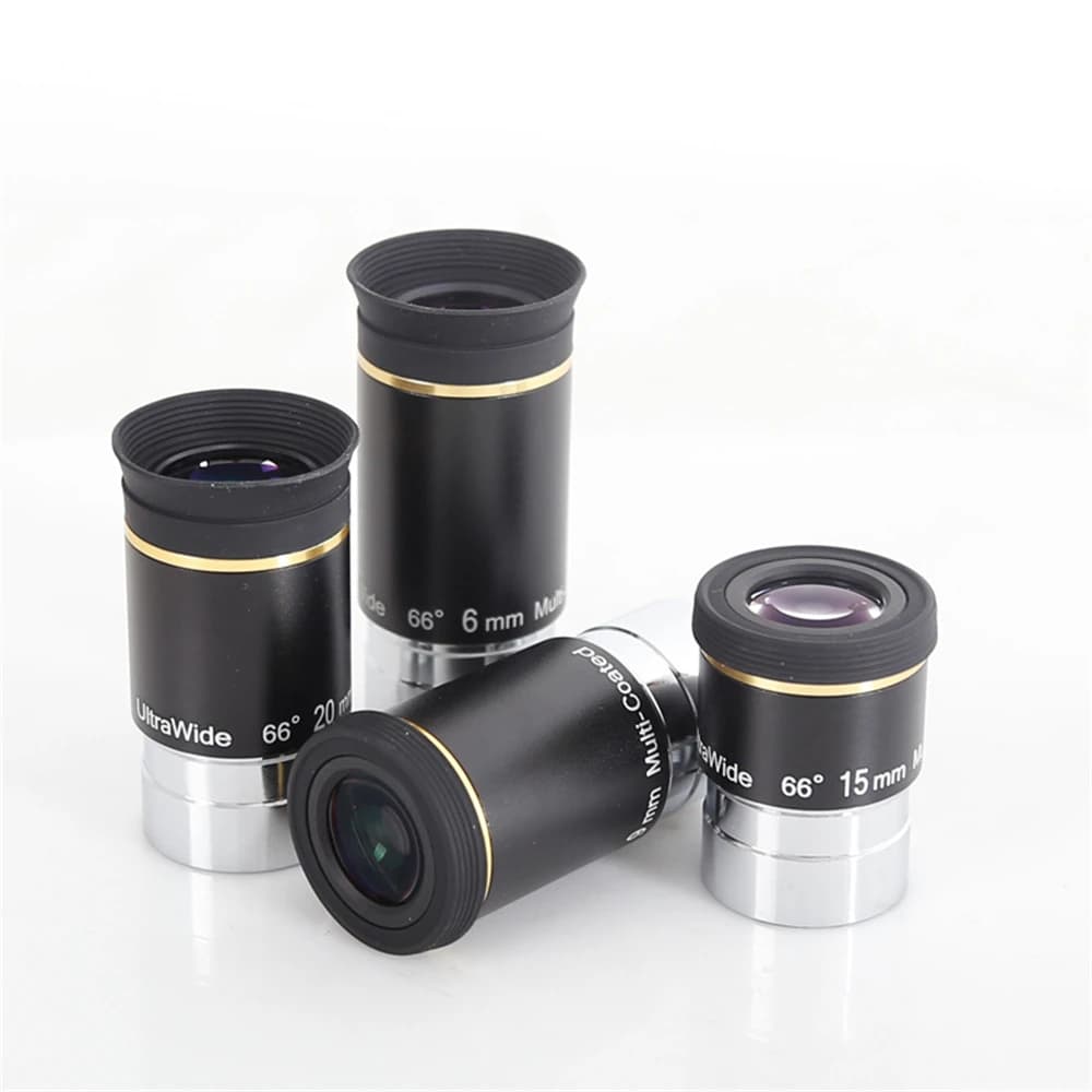 UWA 66 da 1,25 pollici ° Oculare FMC ultra largo completamente multistrato 6 mm/9 mm/15 mm/20 mm per telescopio