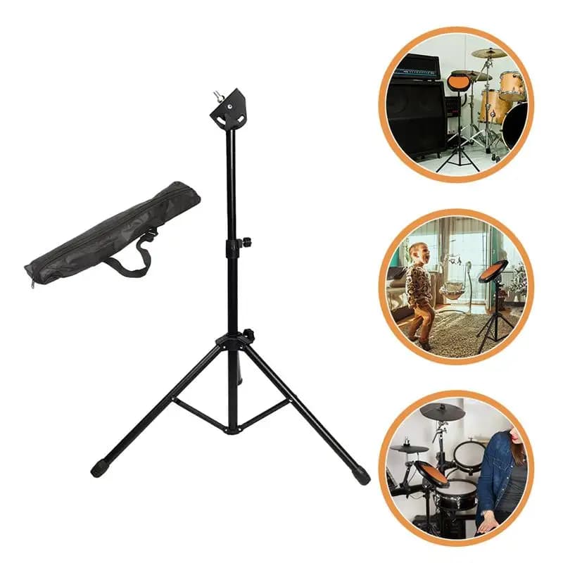 Adjustable Metal Drum Bracket Bracket for Mute Tripod Pads in Inch for Music Equipment Attachment