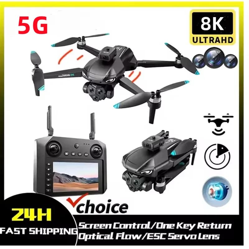 2026 New M33 RC Drone 4K Professinal With Wide Angle Triple HD Camera Foldable RC Helicopter WIFI FPV Height Hold Apron Sell