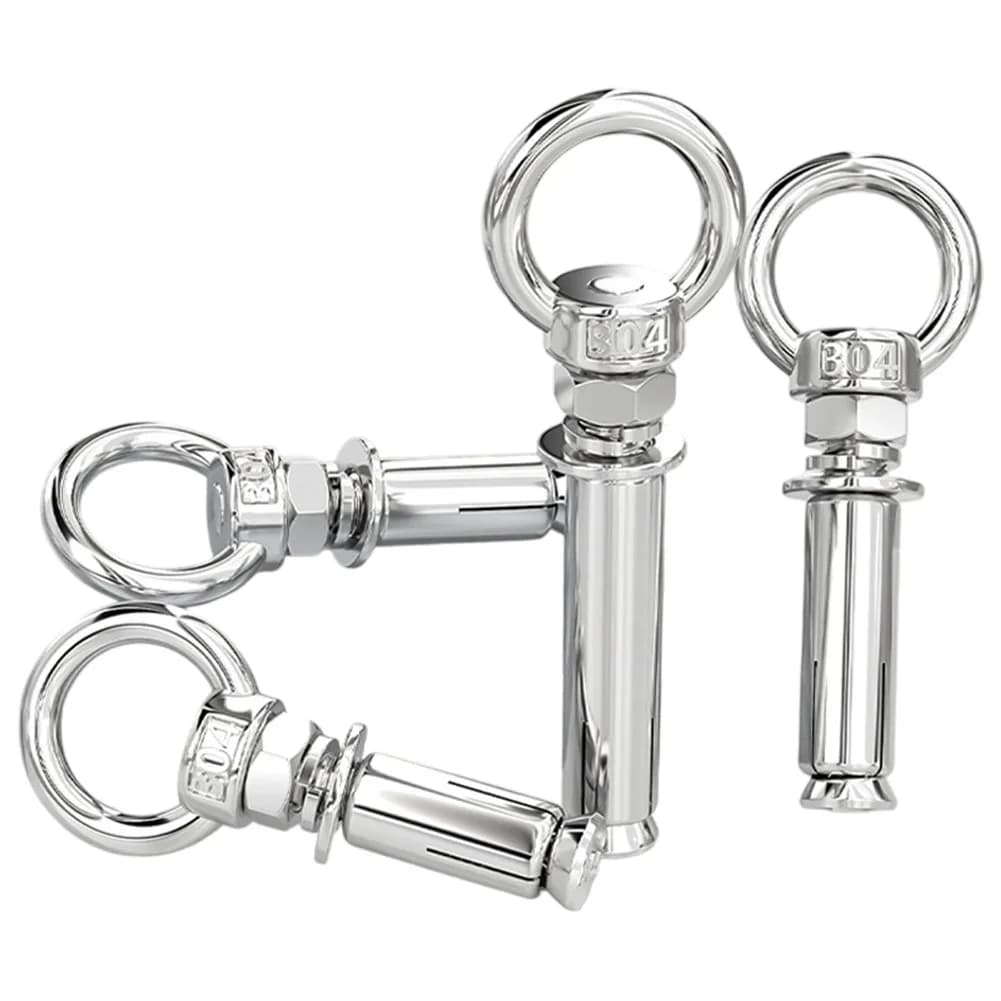 1 pz 304 bulloni di espansione in acciaio inossidabile con anelli ancore a parete viti a occhiello 6mm/8mm/10mm per cavo corda bullone accessori