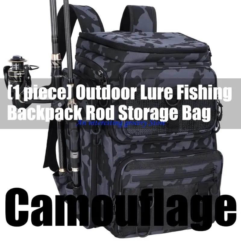Pacchetto pesca organizzato 652D Piano ergonomico Tasche portaoggetti multiple Costruzione impermeabile in poliestere 900D